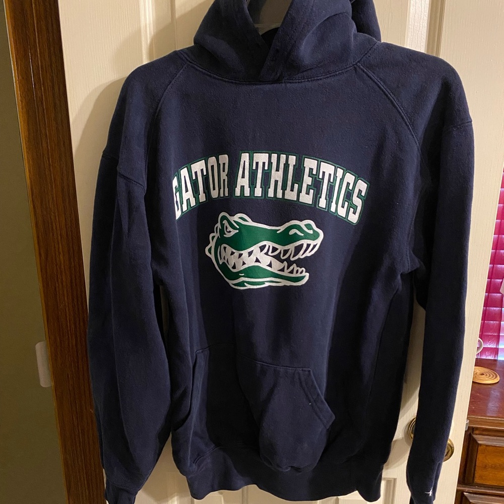 Vintage 90s Hoddie Alligator GATOR ATHLETICS Badger Sport Sz Small Black